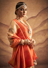 Load image into Gallery viewer, Ivory White Zari Woven Silk Saree