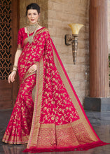 Cargar imagen en el visor de la galería, Azalea Pink Zari Woven Banarasi Silk Saree with Brocade Blouse
