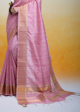 Cargar imagen en el visor de la galería, Persian Pink Zari Woven Cotton Silk Saree