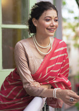 Load image into Gallery viewer, Brink Pink Digital Printed Soft Silk Saree