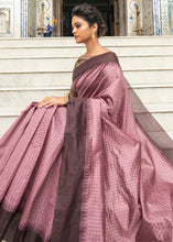 Load image into Gallery viewer, Mauve Purple Designer Woven South Silk Saree