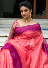 Load image into Gallery viewer, Rouge Pink Designer Woven South Silk Saree