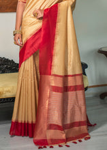 Load image into Gallery viewer, Wheat Brown Designer Woven South Silk Saree