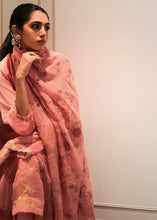 Load image into Gallery viewer, Salmon Pink Designer Woven Viscose Organza Salwar Suit with Embroidery work: Top Pick