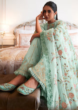 Load image into Gallery viewer, Baby Blue Designer Woven Viscose Organza Salwar Suit with Embroidery work: Top Pick