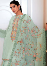 Load image into Gallery viewer, Baby Blue Designer Woven Viscose Organza Salwar Suit with Embroidery work: Top Pick
