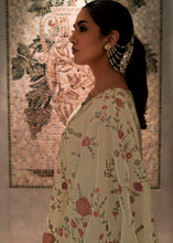 Carica l'immagine nel visualizzatore Galleria,Parchment White Designer Woven Viscose Organza Salwar Suit with Embroidery work: Top Pick