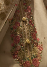 Carica l'immagine nel visualizzatore Galleria,Parchment White Designer Woven Viscose Organza Salwar Suit with Embroidery work: Top Pick