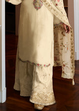 Carica l'immagine nel visualizzatore Galleria,Parchment White Designer Woven Viscose Organza Salwar Suit with Embroidery work: Top Pick