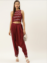 Laden Sie das Bild in den Galerie-Viewer, Crop top with Dhoti Pants
