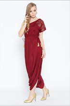Load image into Gallery viewer, One shoulder dhoti jumpsuit