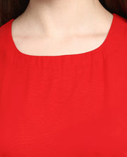 Load image into Gallery viewer, Red Solid Maxi Dress