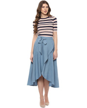 Load image into Gallery viewer, Overlap midi skirt