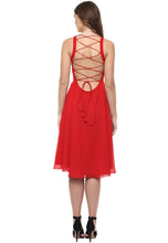 Load image into Gallery viewer, Backless tie up Dress