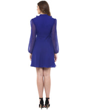 Load image into Gallery viewer, Frill collar Flare Dress