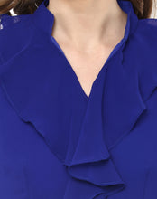 Load image into Gallery viewer, Frill collar Flare Dress