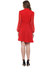 Load image into Gallery viewer, Frill collar Flare Dress