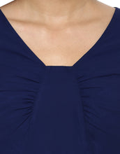 Load image into Gallery viewer, Front Gathered Midi Skater Dress