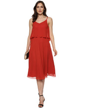 Load image into Gallery viewer, Flare yoke midid dress