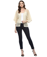 Load image into Gallery viewer, Front Open Fringe Lace Shrug