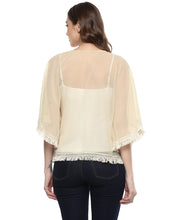 Load image into Gallery viewer, Front Open Fringe Lace Shrug