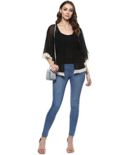 Load image into Gallery viewer, Front Open Fringe Lace Shrug