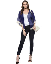 Load image into Gallery viewer, Front Open Fringe Lace Shrug