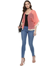 Load image into Gallery viewer, Front Open Fringe Lace Shrug