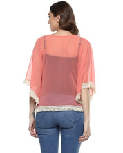 Load image into Gallery viewer, Front Open Fringe Lace Shrug