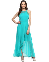 Load image into Gallery viewer, Overlap Maxi Dress With Deep Back