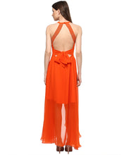 Load image into Gallery viewer, Overlap Maxi Dress With Deep Back