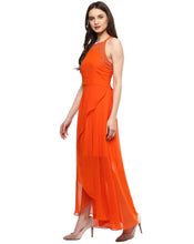 Load image into Gallery viewer, Overlap Maxi Dress With Deep Back