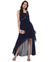 Cargar imagen en el visor de la galería, High Low Maxi Dress with printed yoke