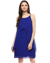Load image into Gallery viewer, Short Speghetti dress with front drape