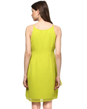 Load image into Gallery viewer, Short Speghetti dress with front drape