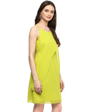 Load image into Gallery viewer, Short Speghetti dress with front drape
