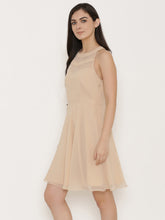 Carica l'immagine nel visualizzatore Galleria,Sheer cut-out neck skater dress