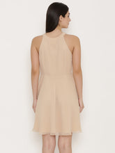Carica l'immagine nel visualizzatore Galleria,Sheer cut-out neck skater dress