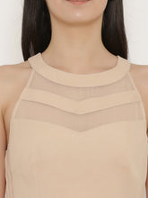 Carica l'immagine nel visualizzatore Galleria,Sheer cut-out neck skater dress