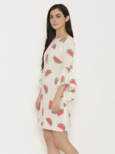 Load image into Gallery viewer, Bell Sleeve Block printed Dress