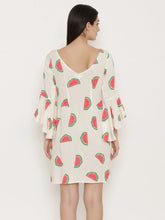Load image into Gallery viewer, Bell Sleeve Block printed Dress