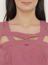 Cargar imagen en el visor de la galería, Cutout neck skater dress