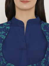 Load image into Gallery viewer, Midi dress with printed mock waistcoat