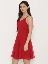 Load image into Gallery viewer, Back knot short skater Dress
