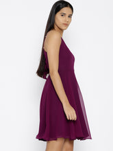 Load image into Gallery viewer, Back knot short skater Dress