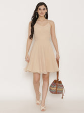 Load image into Gallery viewer, Back knot short skater Dress
