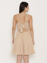 Load image into Gallery viewer, Back knot short skater Dress