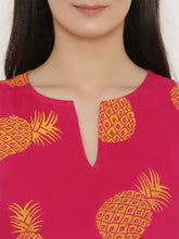 Load image into Gallery viewer, Block Printed shift dress with large side gathered pockets