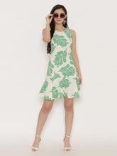Load image into Gallery viewer, Block Printed shift dress with flare at the bottom
