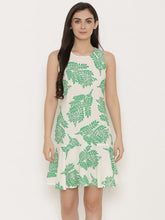 Load image into Gallery viewer, Block Printed shift dress with flare at the bottom